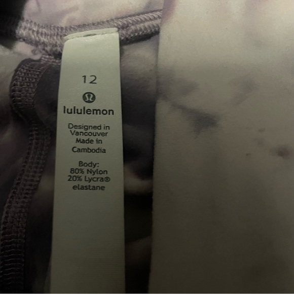 Lululemon align pant criss cross waist size 12 diamond dye pink bliss - Picture 8 of 16